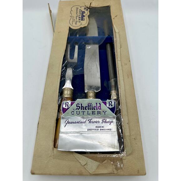 Vintage Sheffield Cutlery Set ,Made in England – Original Box – Mid Century - Picture 2 of 9